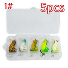 5入組3種類型的假餌,模擬蚱蜢和螳螂等生物- 包括收納盒和釣魚配件,非常適合釣蟹！ - 彩色 - 查看 9