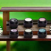 6 Pezzi/set Gel Di Costruzione Per Unghie Solide, Gel Non Appiccicoso Per Le Mani Per Unghie, Gel Rigido Per Unghie, Gel Per Intagli In Rosa, Viola, Verde E Giallo Per La Decorazione Unghie Fai-da-te Da Salone O Per Casa