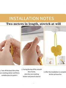 1pc Swing Design Cat Teaser Toy, Hanging Cat Toy For Indoor Cats, Door Hanging Bouncing Plush Mice Cat Interactive Toy, Cat Toys - Multicolor - View 3