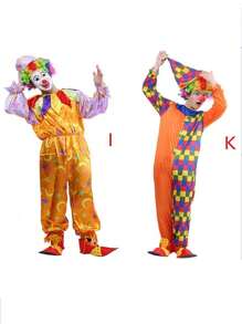 1 Miếng Thằng hề Quần áo Bộ , Người lớn Tháng tư Dễ thương Thằng hề Quần áo , Trang phục Đối với Hội hóa trang Các bữa tiệc , Đường phố Ảo thuật Hiệu suất Trang phục , Rạp xiếc Hiệu suất Trang phục , Thằng hề Buổi tiệc Trang phục - Nhiều màu - Xem 8