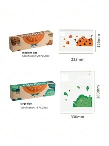 Sealed Ziplock Bags, Thick Self-Sealing Storage Bags For Freshness - Transparent Color - View 2