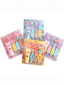 1/2pcs DIY Faux Cream Hairclip Set, Handmade Craft Jewelry Making Materials Kit, Classroom Hand-On Training, Suitable As Back To School, Birthday, Holiday Rewards (Color/Accessories Sent Randomly)