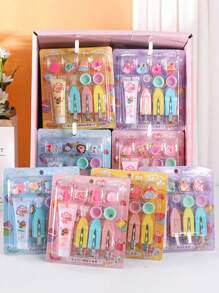 1/2pcs DIY Faux Cream Hairclip Set, Handmade Craft Jewelry Making Materials Kit, Classroom Hand-On Training, Suitable As Back To School, Birthday, Holiday Rewards (Color/Accessories Sent Randomly)