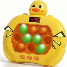 Led版彈珠遊戲機,手握式安撫感玩具,電子快推遊戲,拼圖遊戲泡泡玩具 - 粉色 - 查看 3