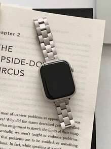 1pc Women's Delicate Stylish Oxidation-Resistant Stainless Steel Compatible With Apple Watch Strap Band 38mm 40mm 41mm 42mm 44mm 45mm 46mm 49mm, Compatible With Apple Watch Band Series 10/9/8/7/6/5/4/3/2/1/SE, Smart Watch Strap Compatible With Apple Watch Accessories, Valentine's Day Gift & Gifts For Women, Smart Watch Band