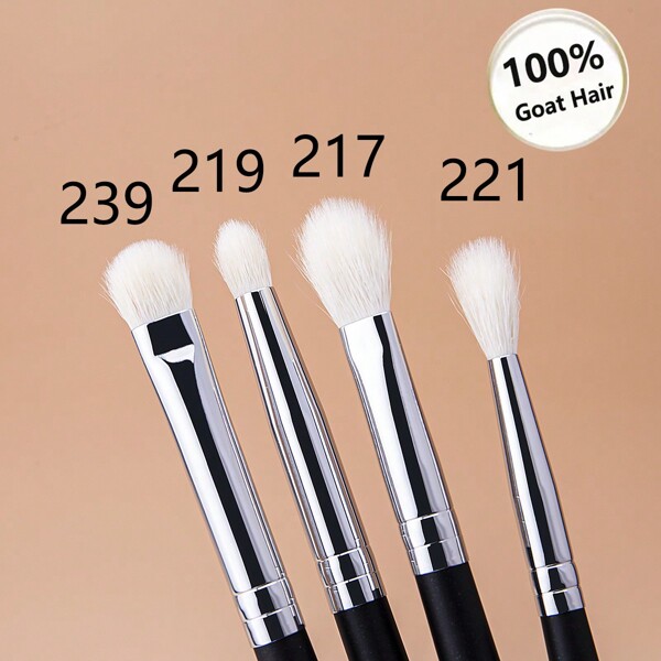 4 Piezas Set de Pinceles De Maquillaje De Ojos, Incluye Pincel De Sombra De Ojos, Pincel De Sombra Para La Cuenca Del Ojo, Pincel Difuminador, Hecho De Pelo De Cabra, Herramienta Cosmética,pinceles de maquillaje brochas para maquillaje cepillo maquillaje pincel maquillaje pinceles para maquillaje brochas maquillaje pinceles maquillaje cepillo maquillaje