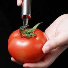 2 PCS Stainless Steel Tomato Deseeding Tools, Strawberry Huller, Multifunctional Tomato Deseeder, Suitable For Strawberries, Tomatoes, Vegetables And Fruits Deseeder - 2 Pack - View 3