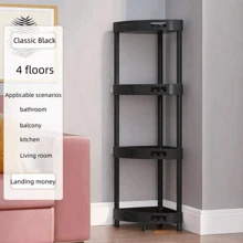 Bathroom Storage Rack Toilet Organizer Floor-Standing Multilayered Movable Triangle Shelf For Bath Products - Multicolor - View 3