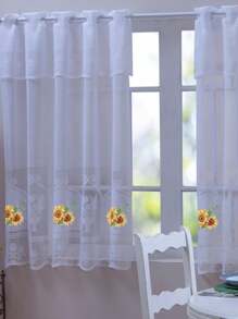 Kitchen Window Curtains - 向日葵 - 查看 1
