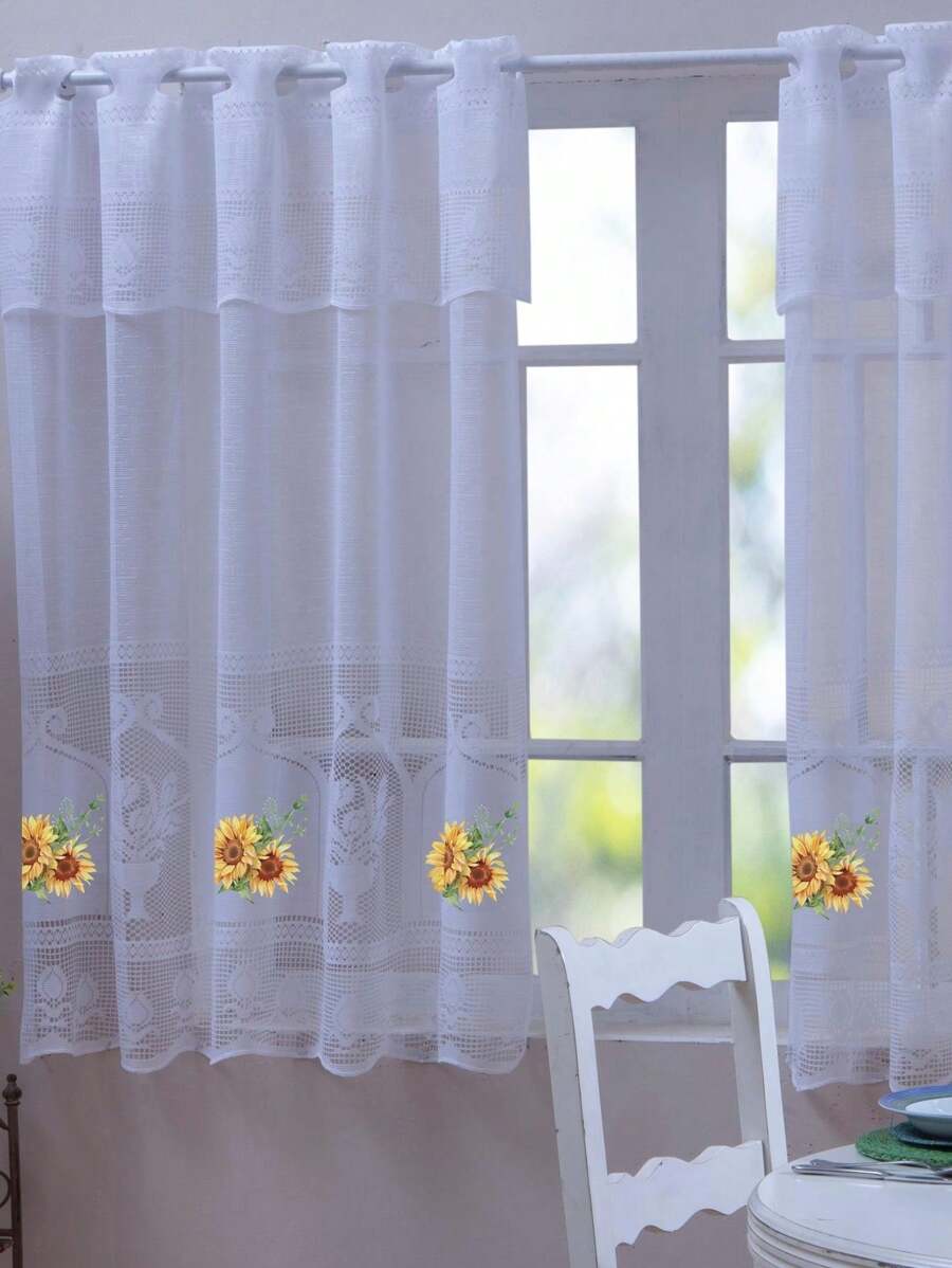 Kitchen Window Curtains - 向日葵 - 查看 1