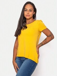 Women Tank Tops & Camis - 黃色 - 查看 3
