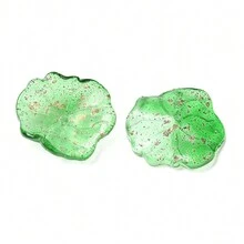 20 cái Ly Hoa sen Cánh hoa Hạt , Biến đổi dần Màu xanh lá Tấn Mùa hè Phong cách Hạt Đối với Làm Dây chuyền Và Hoa tai - hạt lá sen - Xem 10