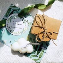 20pcs Aroma Candle Souvenir Gift, Clouds Candle For Baby Shower Bridal Shower Gender Reveal Party Decorations, Wedding Gift For Guests, Aroma Candles Home Decoration - White - View 6