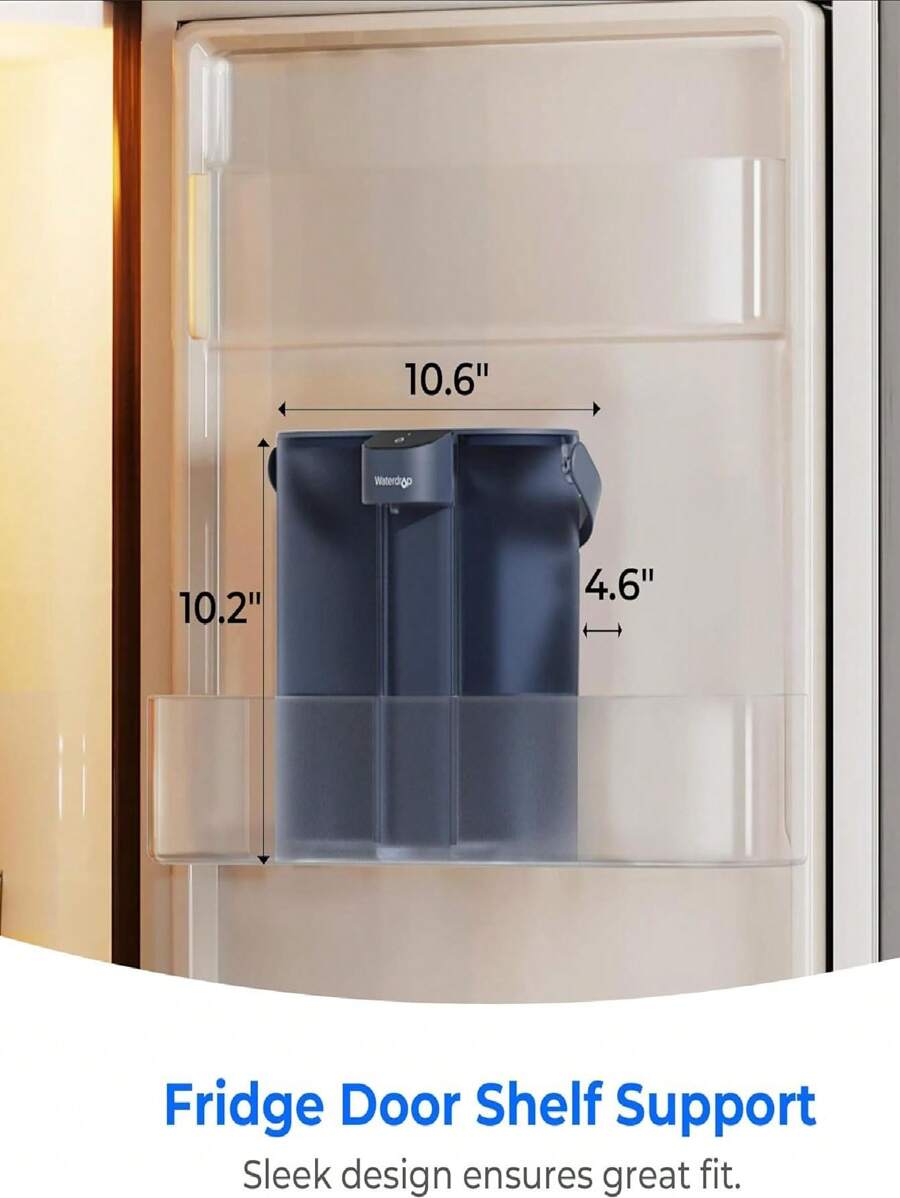 Waterdrop Compact Electric Water Filter Pitcher, Dispenser, 200Gallon