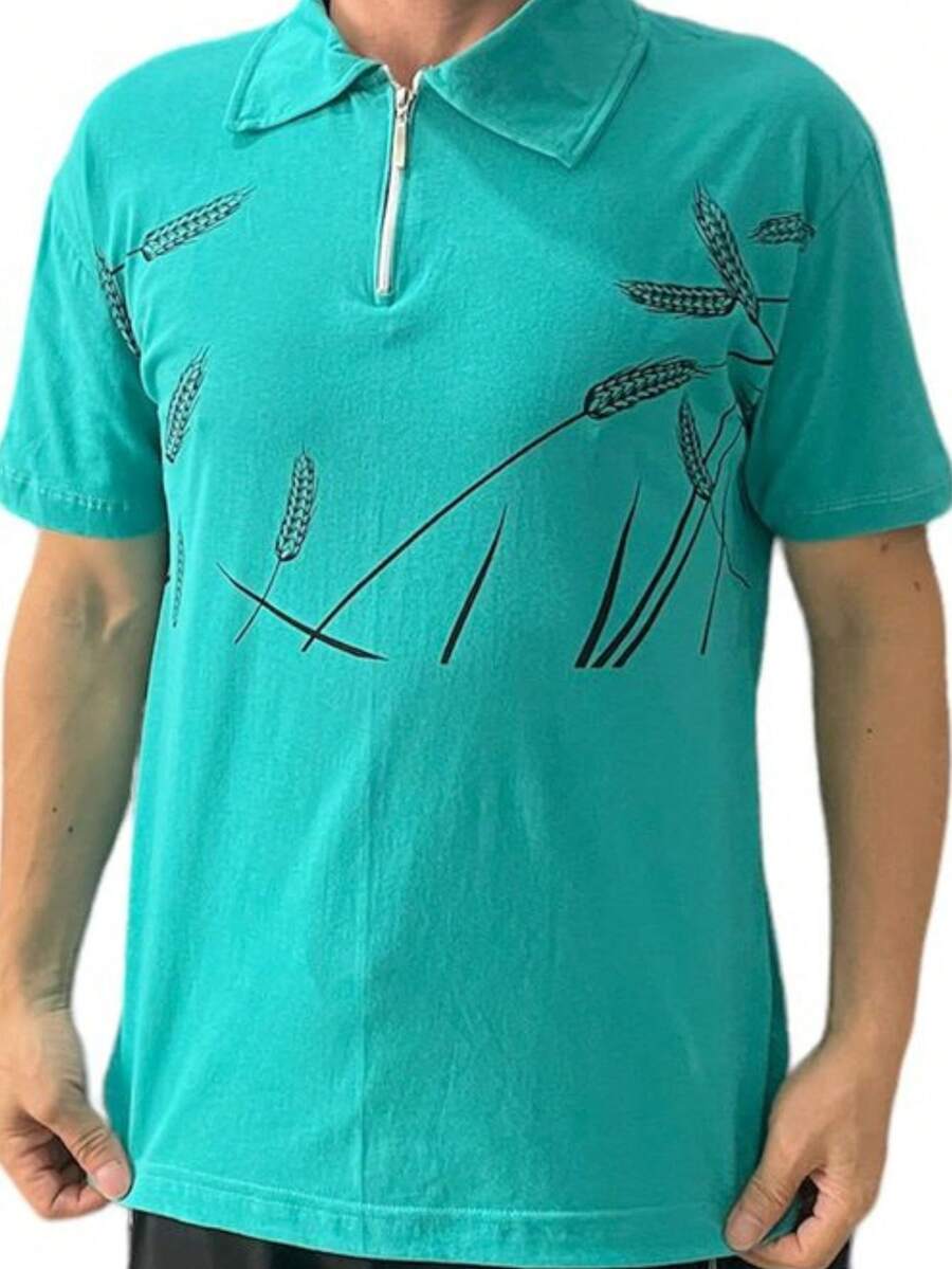 Men Polo Shirts - 綠色 - 查看 1