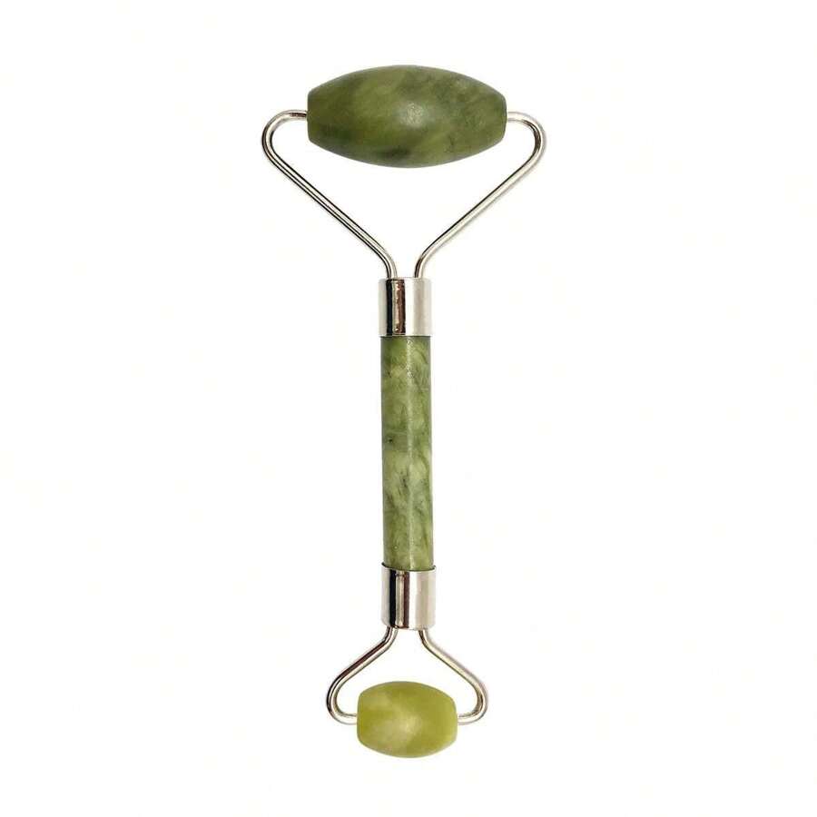 Lovery Jade Roller, Anti-Aging Face, Eye & Body Beauty Roller - Green, Gold - View 1
