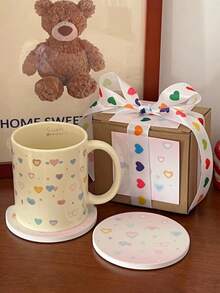 Una tazza a forma di cuore che ti regala una romantica e creativa tazza d\"acqua, adatta per caffè, ristoranti e salotti. - Tazza colorata dell'amore - Visualizzare 1