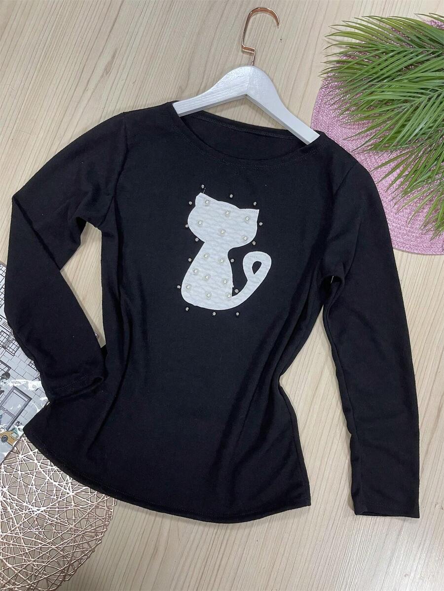 Women T-Shirts - màu đen - Xem 1
