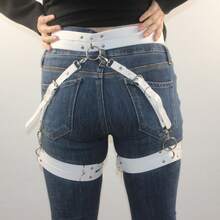 1 Miếng Của phụ nữ Đúng mốt Da Sự trói buộc Eo Thắt lưng Với Vòng chân Đối với Hộp đêm Và Nhập vai - Nhiều màu - Xem 13