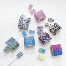 3pcs/Set Iphone 15 Charger Protective Set - Charger Case, Data Cable Case, Pd18/20w Adaptor Bling Protective Cover - Pink - View 5