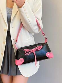 New Arrival High-End Sweet Cool Y2k Women's Bag, Versatile Individual Shoulder Bag, Unique Design Cross-Body Bag, Stylish Hand-Held Bag, Lipstick And Coin Pouch Included