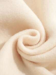 Hombres Sudadera con estampado floral con forro térmico - Caqui - Ver 5