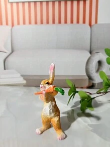 1 pieza Decoración para el hogar con forma de flauta de zanahoria y conejo para decorar el pasillo, escritorio de oficina en Pascua
