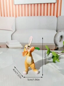 1 pieza Decoración para el hogar con forma de flauta de zanahoria y conejo para decorar el pasillo, escritorio de oficina en Pascua