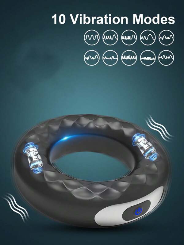 Anillo vibrador para pene, estimulador de inicio de anillo para pene, juguete sexual para hombres, artículo de la tienda de sexo para parejas, juguetes sexuales