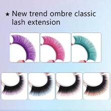Comango New Gradient Pink Blue Purple 0.07 Mix8-15mm Color Eyelash Extension Individual Faux Mink Ombre False Eye Colored Lashes Lash Clusters, Eyelash Clusters, Individual Eyelashes, Lashes, Fake Lashes - Multicolor - View 8