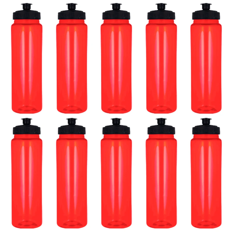PromoClick Water Bottles - Red - View 1