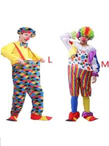 1 Miếng Thằng hề Quần áo Bộ , Người lớn Tháng tư Dễ thương Thằng hề Quần áo , Trang phục Đối với Hội hóa trang Các bữa tiệc , Đường phố Ảo thuật Hiệu suất Trang phục , Rạp xiếc Hiệu suất Trang phục , Thằng hề Buổi tiệc Trang phục - Nhiều màu - Xem 9