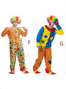 1 Miếng Thằng hề Quần áo Bộ , Người lớn Tháng tư Dễ thương Thằng hề Quần áo , Trang phục Đối với Hội hóa trang Các bữa tiệc , Đường phố Ảo thuật Hiệu suất Trang phục , Rạp xiếc Hiệu suất Trang phục , Thằng hề Buổi tiệc Trang phục - Nhiều màu - Xem 7