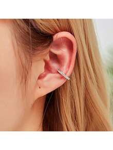 6-16 Piezas De Orejeras De Acero Inoxidable Sin Perforación, Clip En Aretes De Envoltura De Cartílago Helix, Anillo Falso De Nariz Ajustable Para Hombres Y Mujeres - Multicolor - Ver 4