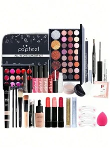 CAJA SORPRESA Ciega de Belleza Día Set de maquillaje caja de regalo de cosmético incluidos son Lápiz de cejas, sombra de ojos, máscara de pestañas, colorete, delineador de ojos, barra de labios, perfilador de labios, base de maquillaje, base de maquillaje en crema, polvos, polvos sueltos y mucho más. - 2pcs - Ver 5