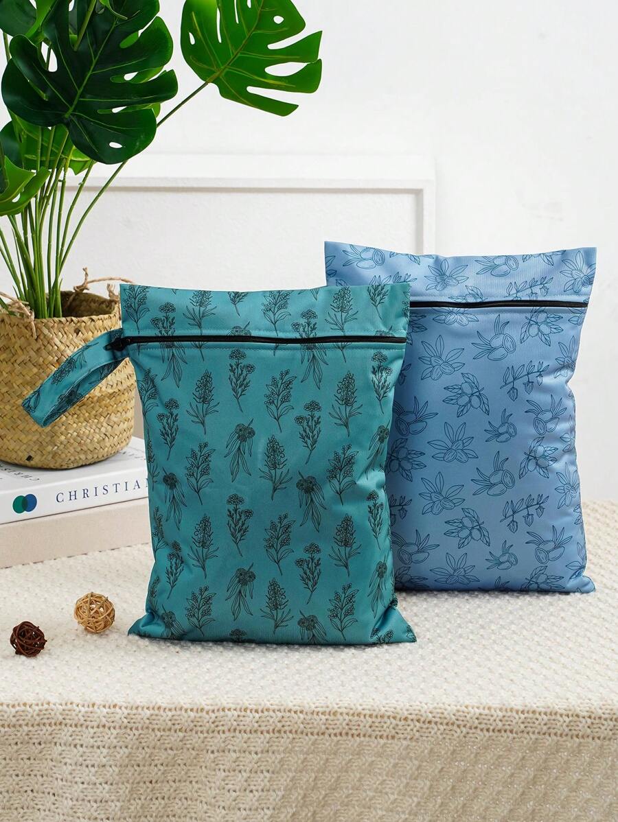 Bolsa impermeable para ropa mojada y seca de 2 piezas de 26 * 36 cm para trajes de baño y ropa mojada - Multicolor - Ver 1