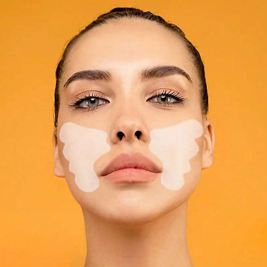 2pcs Silicone Anti-Wrinkle Face Patches, Facial Wrinkle Remover - Clear - View 1