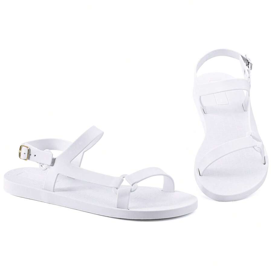 Women Flat Sandals - 白色 - 查看 1