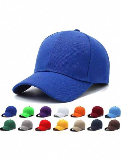 1 Stück einfache Vintage-Stil Krempe Outdoor Mode Baseball Kappe