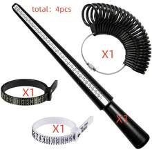 Dụng cụ đo kích thước kim loại USUK - Dụng cụ đo kích thước nhẫn 0-13, Đầu đo nhẫn, Lưỡi đánh bóng đá mã não, Que đánh bóng, Vải đánh bóng bạc màu ngẫu nhiên, Thước cặp nhựa màu ngẫu nhiên, Dụng cụ đánh bóng sửa chữa chọn kích thước nhẫn, Dùng để đo lường làm nhẫn trang sức - Nhiều màu - Xem 11