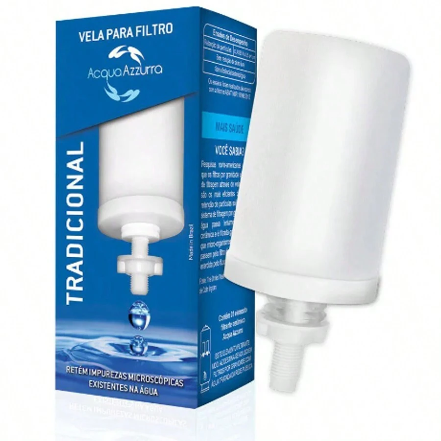 Vela para Filtro de Barro Tradicional Com Alta Filtragem Refil para Talha Purificador de Agua - Bege - Visão 1