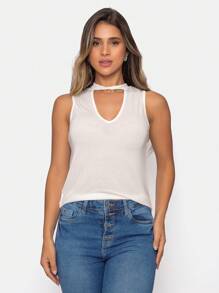 Women Tank Tops & Camis - 米色 - 查看 1