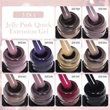 7ML Nude Pink Jelly Gel Polish Quick Extension Gel Nail Polish Acrylic Transparent Builder Gel For Nails Constructing Gel Polish Summer Semi Permanent UV Gel Varnish Diy French Manicure Nail Art For Home Salon Gift For Women - 粉色 - 查看 6