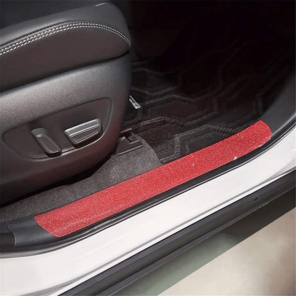 Personality Car Interior Trim Strip, Shiny Car Trim Threshold