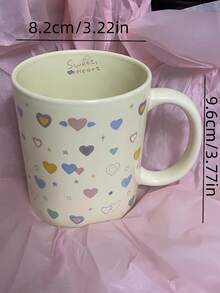 Una tazza a forma di cuore che ti regala una romantica e creativa tazza d\"acqua, adatta per caffè, ristoranti e salotti. - Tazza colorata dell'amore - Visualizzare 2