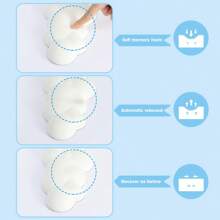 Attack Shark Cloud Repose-poignet, Ergonomique, Support de Poignet Anti-dérapant, Support de main de Bureau, Repose-paume pour Clavier de jeu Mécanique TKL 87 Touches de Taille Normale - Blanc - Voir 4