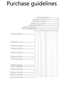 1入現代風格聚酯纖維藍色透明窗簾,波浪紋路,適用於客廳、臥室等場所 - 寶藍色 - 查看 3