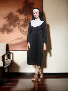 2 trang phục hóa trang cho tiệc trang điểm dạ hội sân khấu, áo choàng giáo sĩ Cơ đốc giáo cho phụ nữ - Nhiều màu - Xem 2