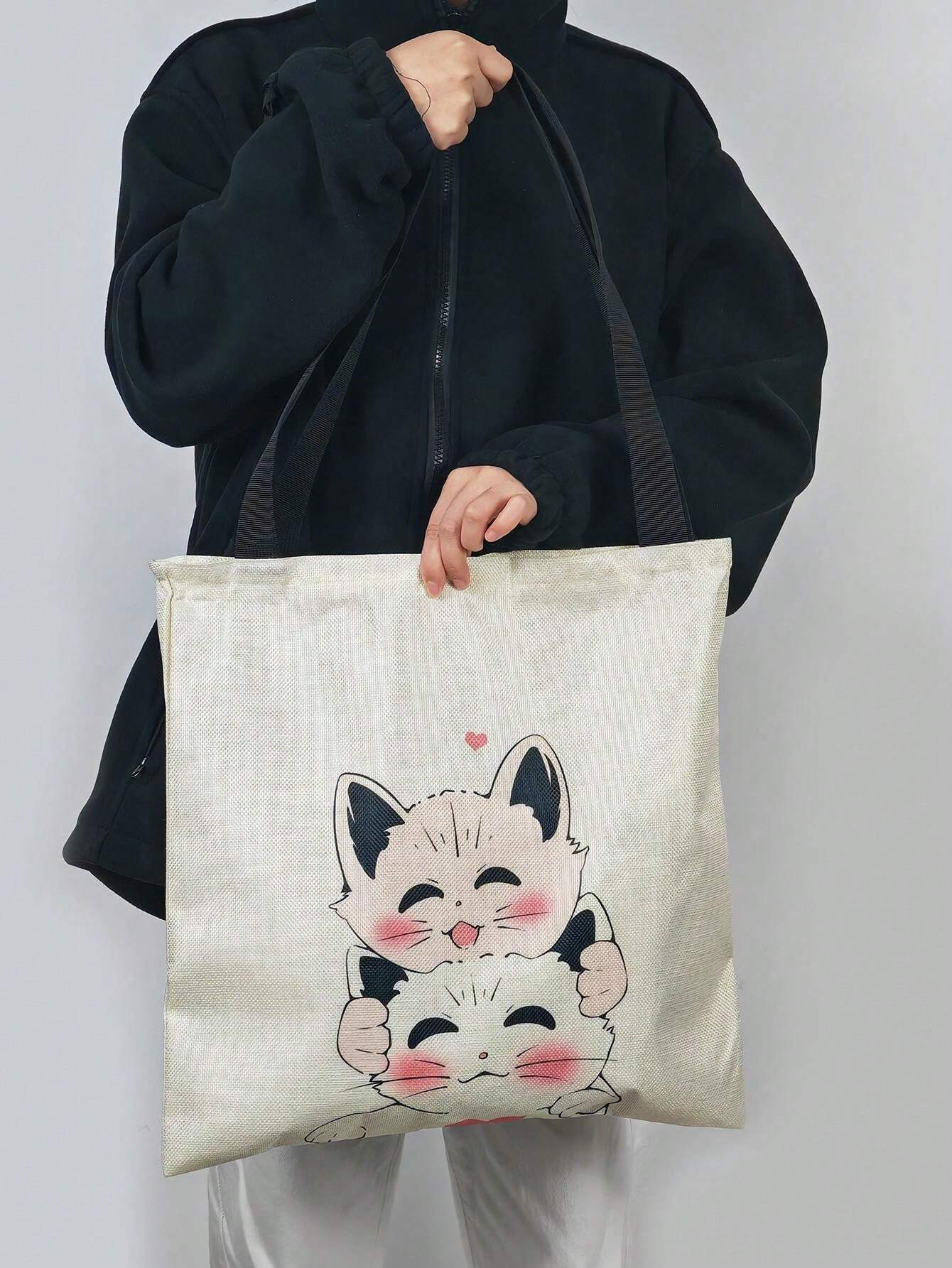 BAIBEI Corduroy Totes tas, solide schoudertassen, canvas