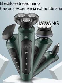 JIAWANG Afeidora Carga Rápida Rápida Y Cuerpo Lavable Con Stand-by Largo Cuatro En : Recortador Eléctrico Con Peine, Cortahairas, Cortanarices, Afeitadora Eléctrica Con Cabezal Desmontable Y Limpiador Facial, Cargador Para Automóvil Usb De Viaje. El Mejor Regalo Para El Día De San Valentín, Novio O Padre
